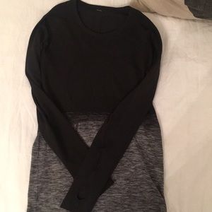 Lululemon black and grey shirt.